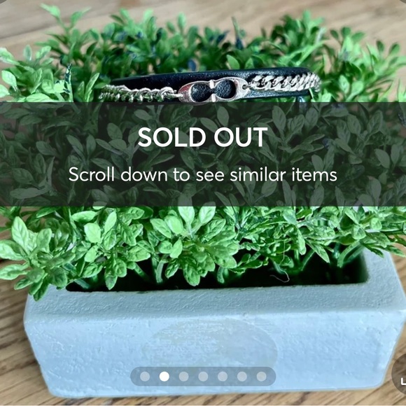 ISO COACH Women’s Black Signature C Chain Leather Bracelet as shown in pics!!!!! - Picture 10 of 10